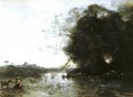 Francés Le Marais Au Grand Arbre plein air Romanticismo Jean Baptiste Camille Corot